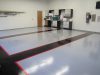 two tone solid color garage floor coating
