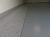 two tone garage floor coating with chips