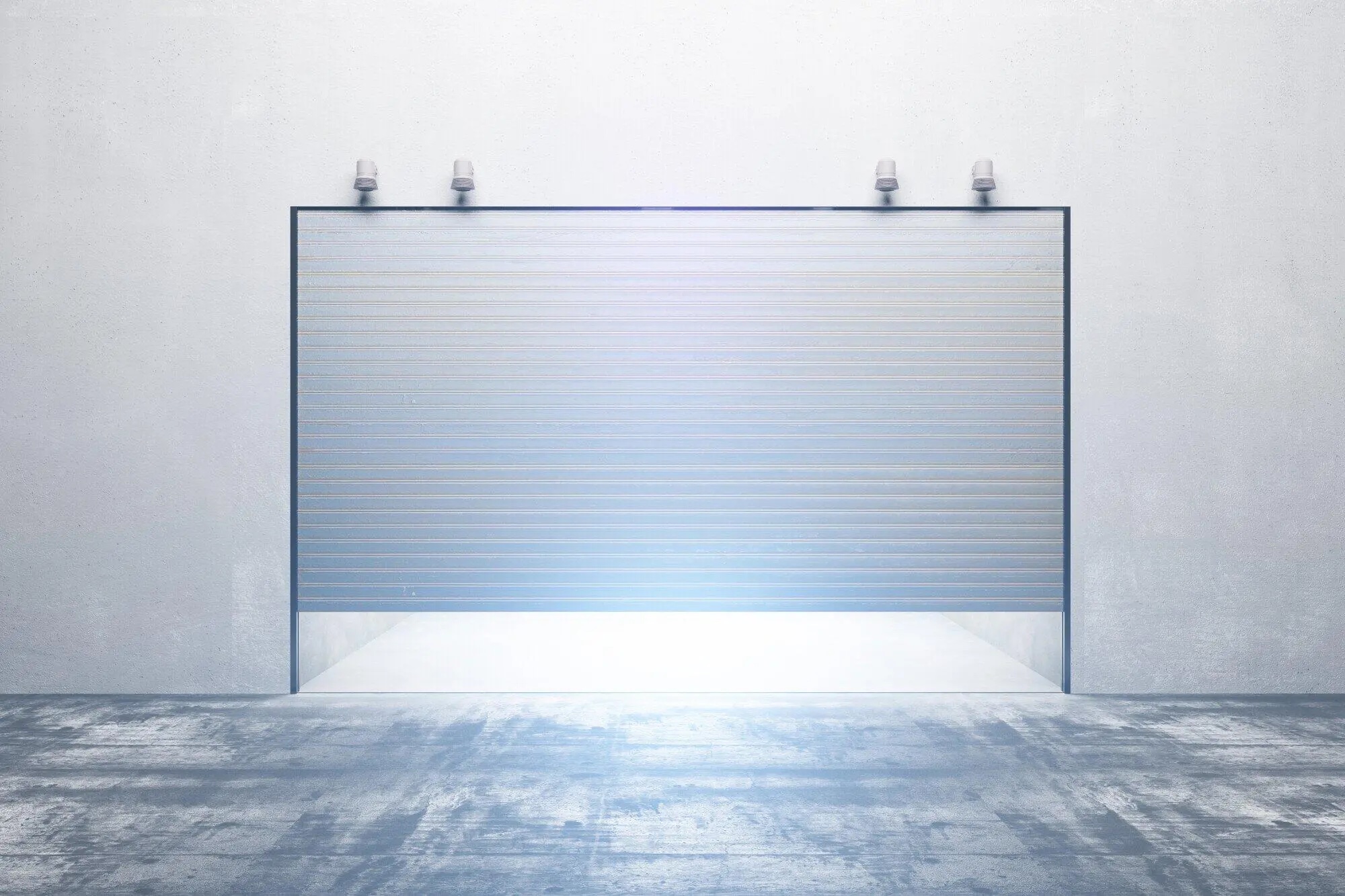 garage floor lighted